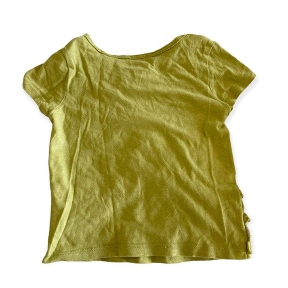 Genuine Kids Olive Green Ruffle Shirt size 3T - Picture 2 of 3